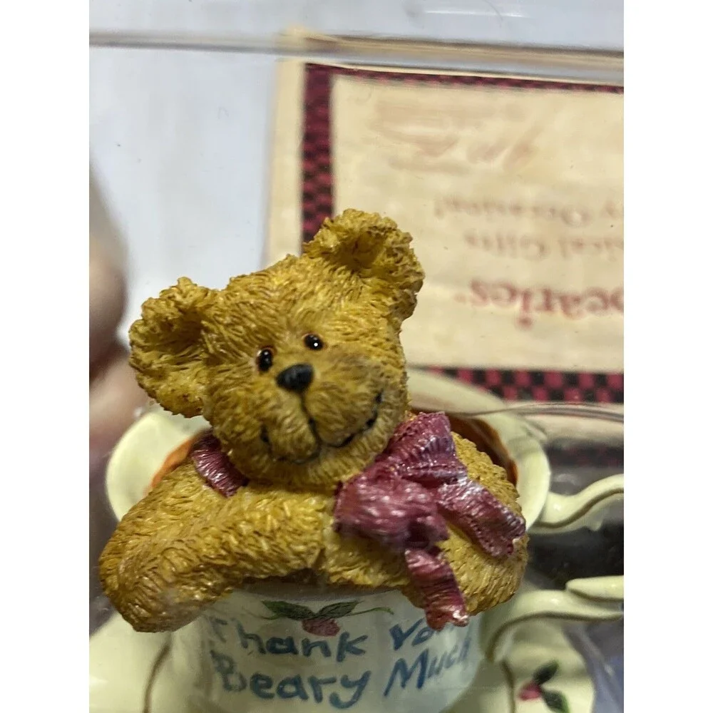 TEABEARIES Gem & Merci BOYDS Bears #24324 Teabearies & #24306 In Boxes